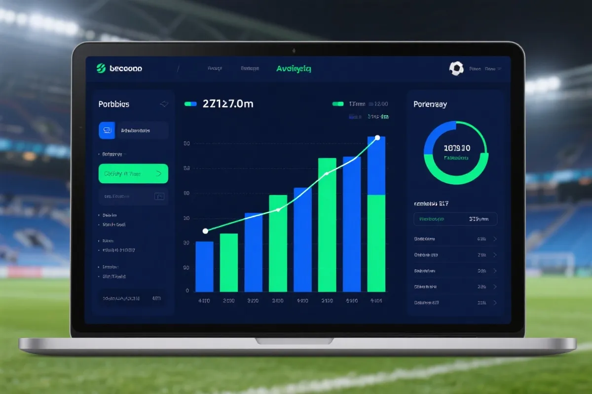 AI预测中心示例：胜平负概率与趋势图