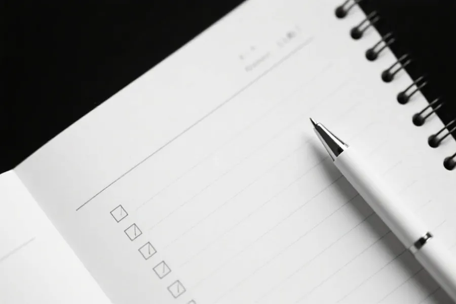 复盘清单与记录模板示意