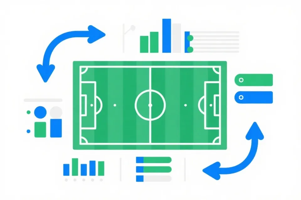 用数据解释比赛结构与关键对位的示意图