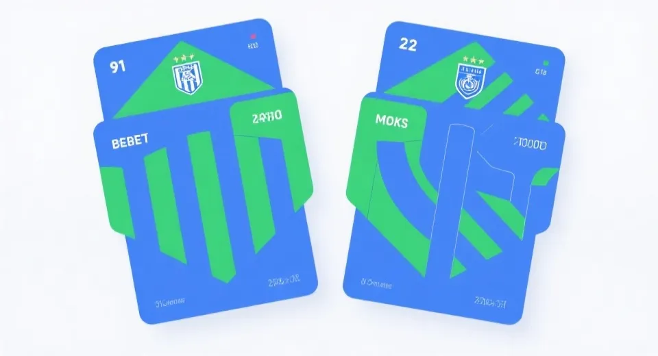 球队对比卡片与数据可视化示意图